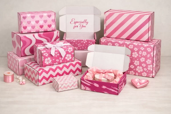 Pink Mailer Boxes