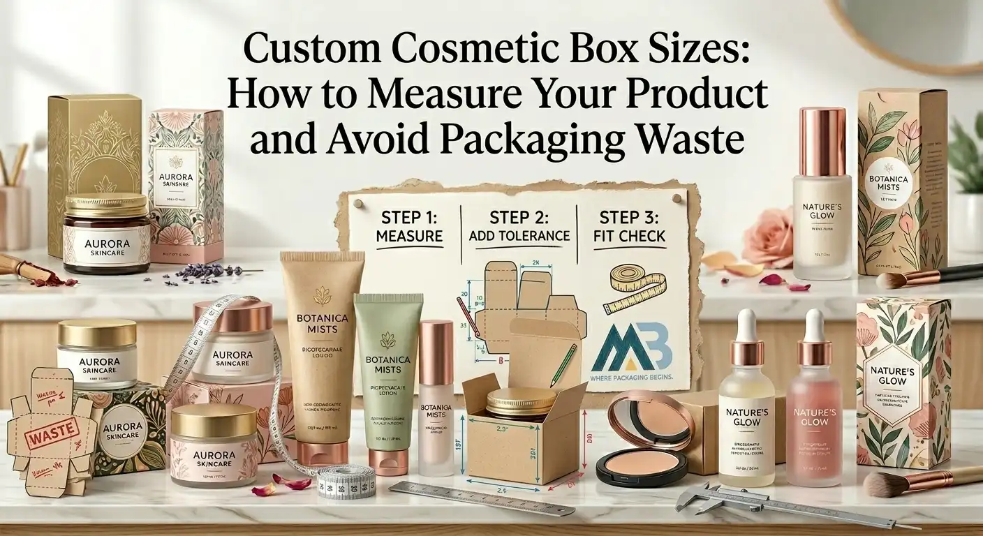 Custom Cosmetic Box Sizes How to Measure Your Product and Avoid Packaging Waste