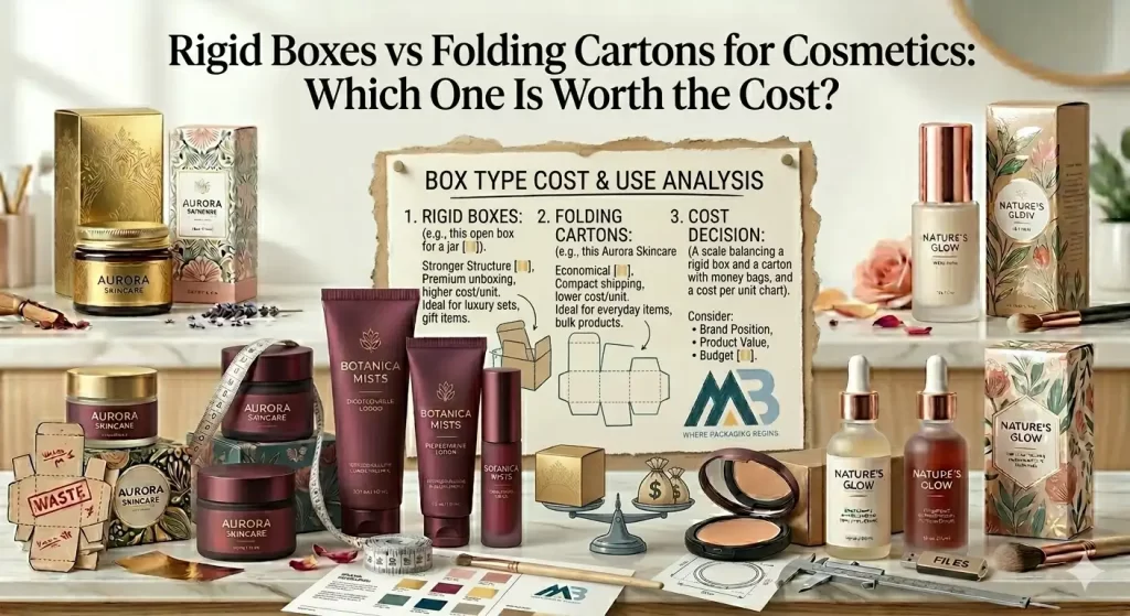 Rigid Boxes vs Folding Cartons for Cosmetics: Which One Is Worth the Cost?