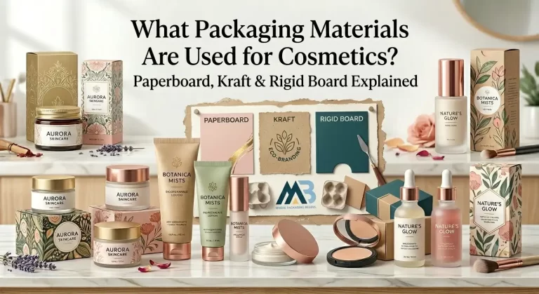 What Packaging Materials Are Used for Cosmetics Paperboard, Kraft & Rigid Board Explained