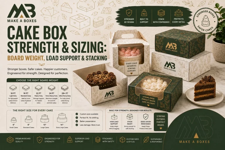 Cake Box Strength & Sizing Board Weight, Load Support & Stacking