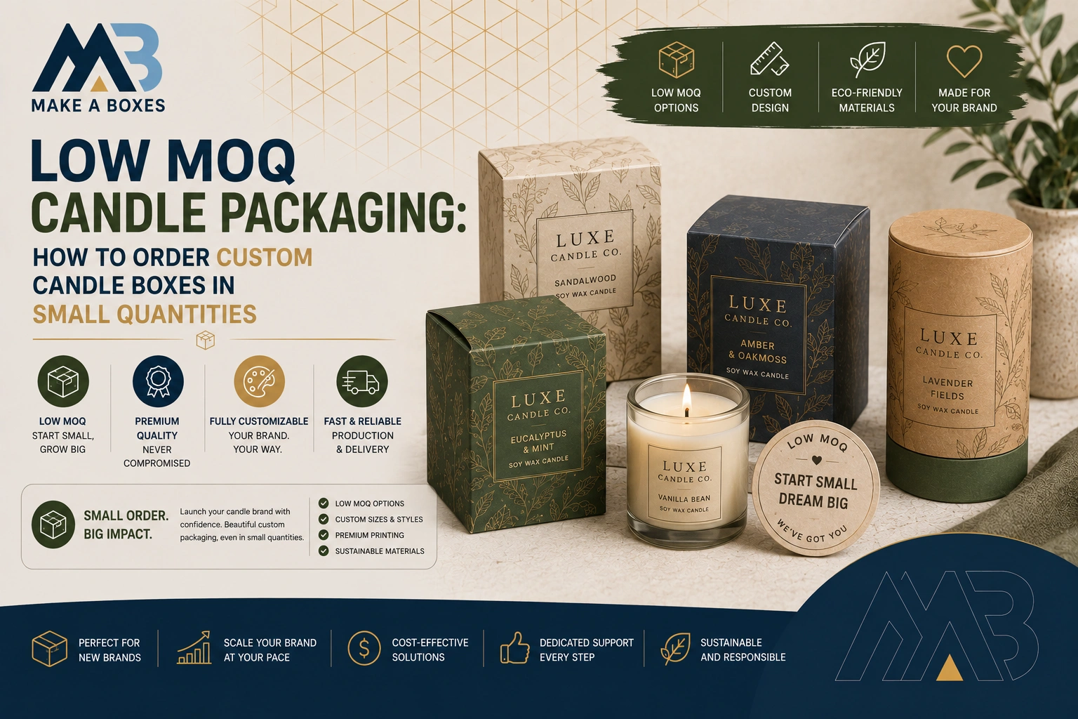 Low MOQ Candle Packaging How to Order Custom Candle Boxes in Small Quantities